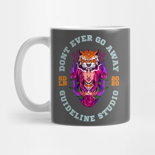 Geisha with hat tiger woman face Mug